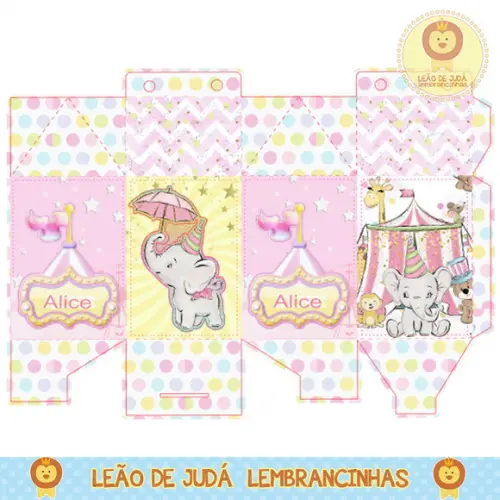 Caixa milk circo menina