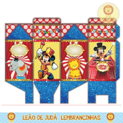 Caixa milk circo do mickey