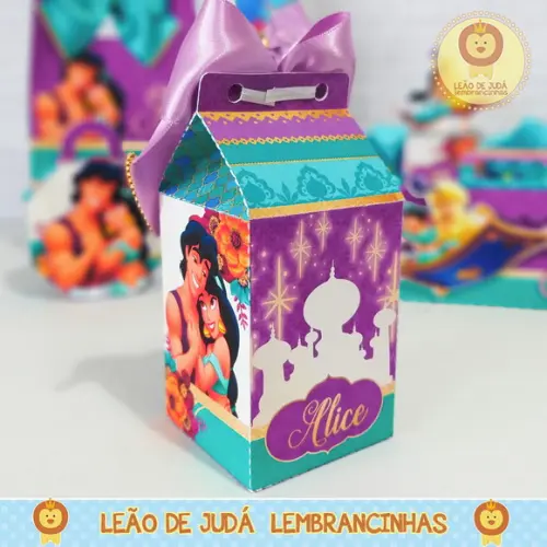 Caixa Milk Com aplique Alladin