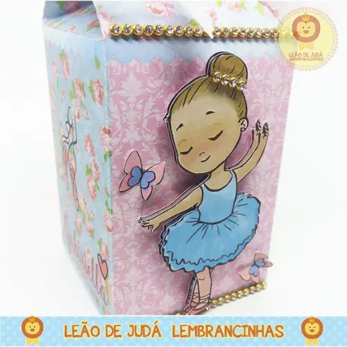 Caixa Milk Com aplique bailarina