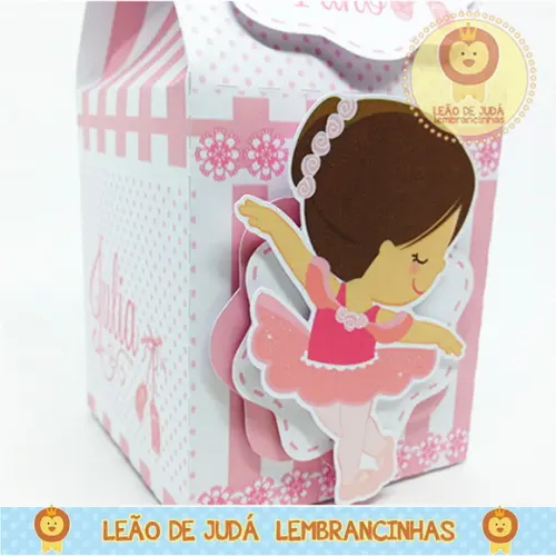Caixa Milk Com aplique bailarina modelo 2