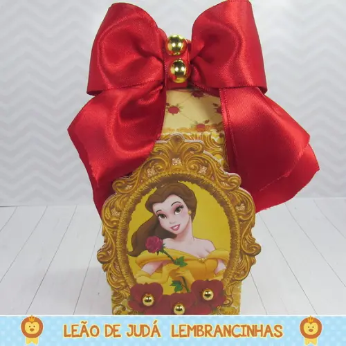 Caixa Milk Com aplique Bela e a Fera