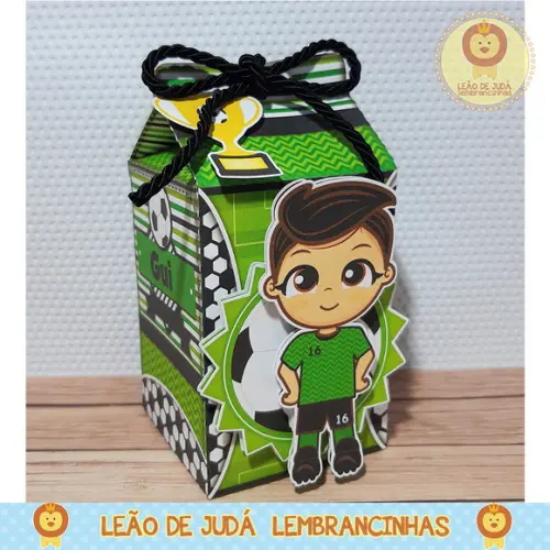 Caixa Milk com Aplique Futebol
