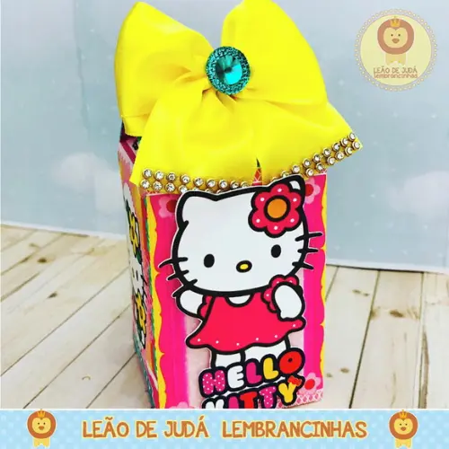 Caixa Milk Com aplique hello kitty