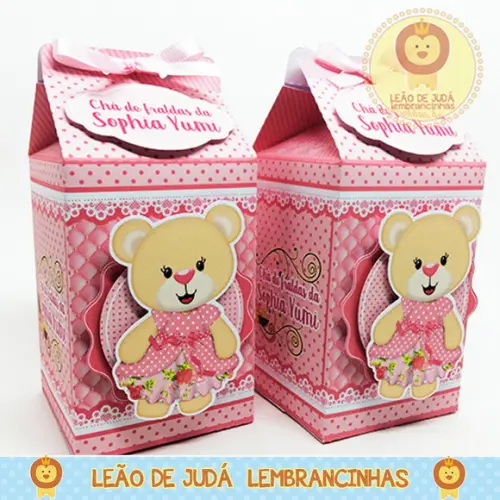 Caixa Milk Com aplique jardim da Ursa