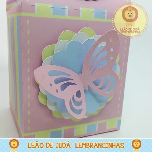 Caixa Milk Com aplique Jardim