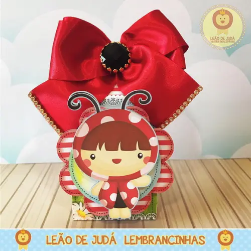 Caixa Milk com Aplique Joaninha