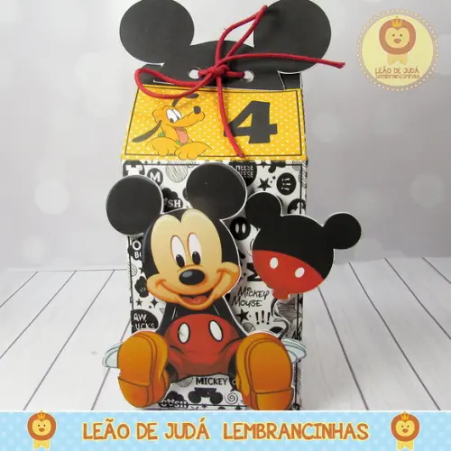 Caixa Milk Com aplique Mickey