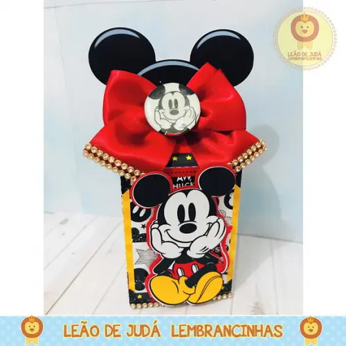 Caixa Milk Com aplique Mickey