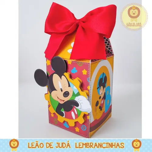 Caixa Milk Com aplique Mickey