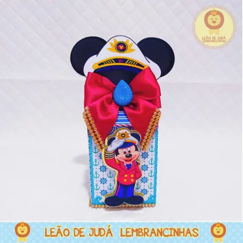 Caixa Milk Com aplique Mickey Marinheiro