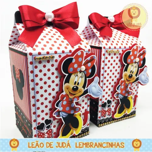 Caixa Milk Com aplique minnie