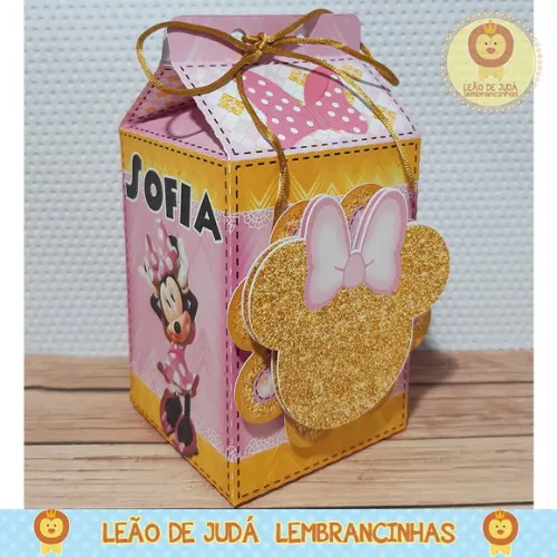 Caixa Milk Com aplique Minnie