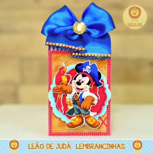Caixa Milk Com aplique Mickey Pirata