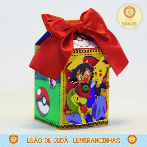 Caixa Milk Com aplique Pokemon