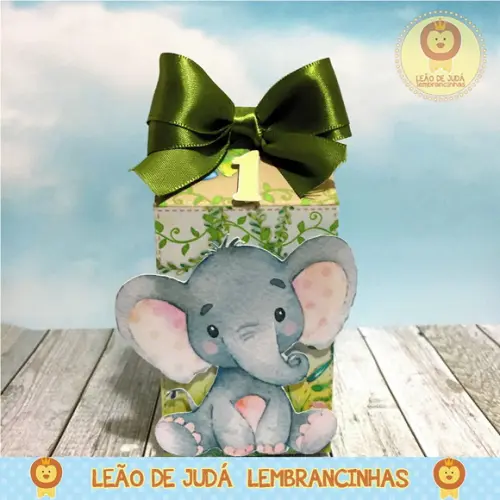 Caixa Milk Com aplique Safari