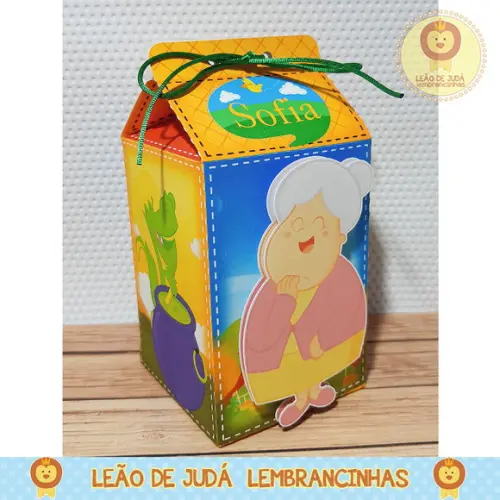 Caixa Milk com Aplique Sitio do Picapáu Amarelo