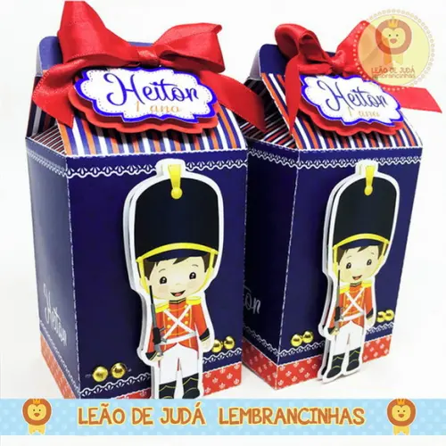 Caixa Milk Com aplique soldadinho de Chumbo modelo 2
