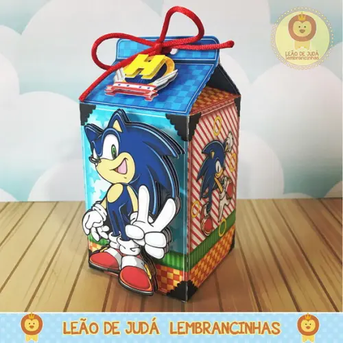 Caixa Milk Com aplique Sonic
