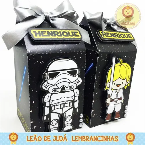Caixa Milk Com Aplique Star Wars