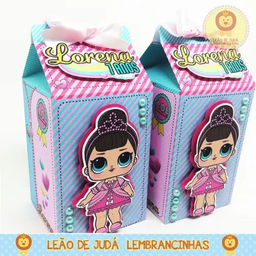 Caixa Milk Com aplique tema LOL modelo 2