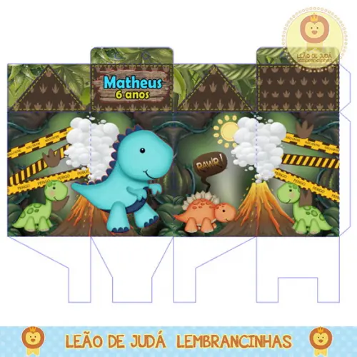 Caixa milk dinossauro