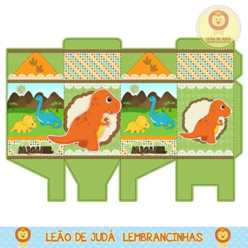 Caixa milk dinossauro