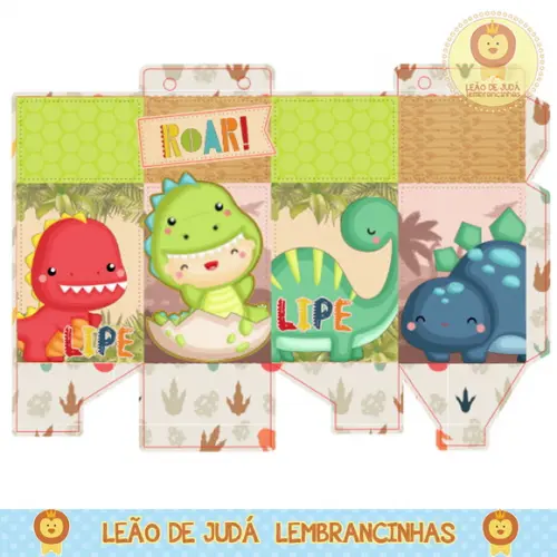 Caixa milk dinossauro