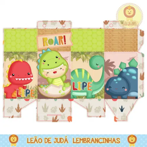 Caixa milk dinossauro
