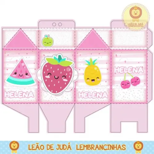 Caixa milk frutas kawaii