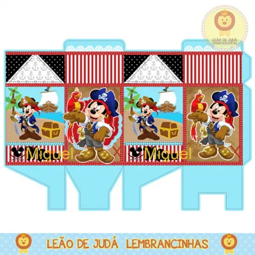 Caixa milk mickey pirata