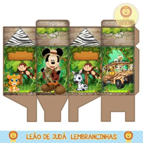 Caixa milk mickey safari
