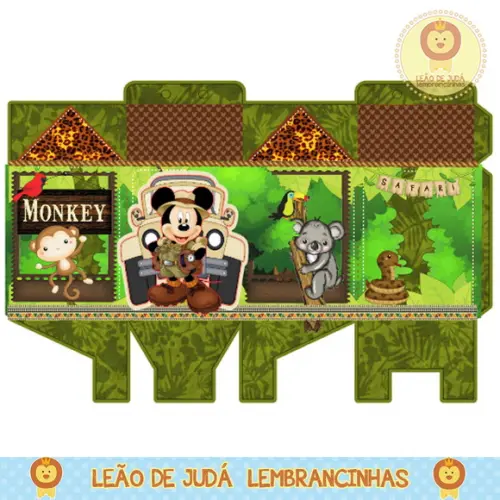 Caixa milk mickey safari