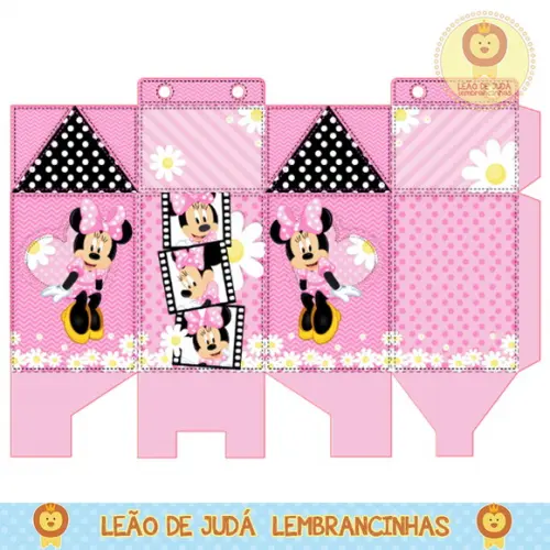 Caixa milk minnie rosa