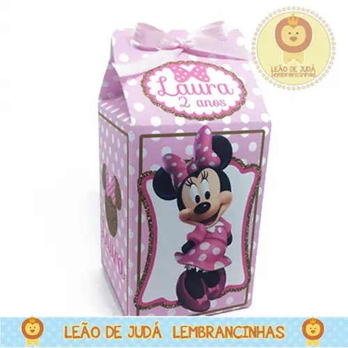 Caixa Milk Minnie Rosa modelo 2