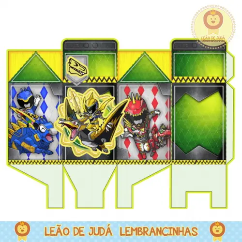 Caixa milk power rangers