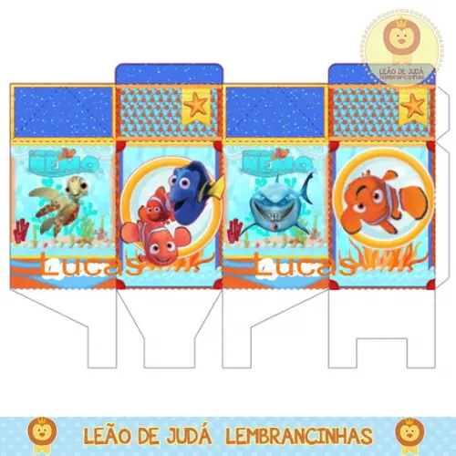 Caixa milk procurando nemo
