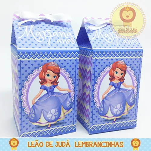 Caixa milk Princesinha Sofia modelo 2