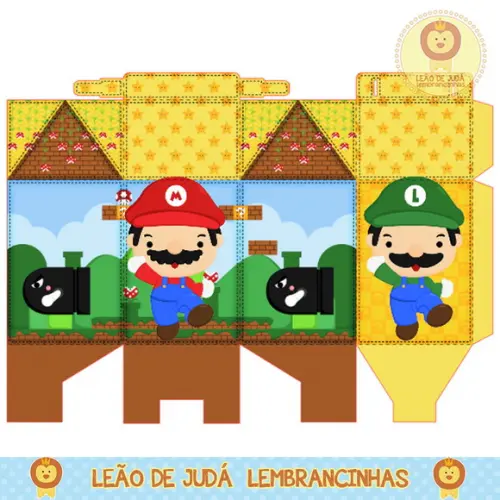 Caixa milk super mario