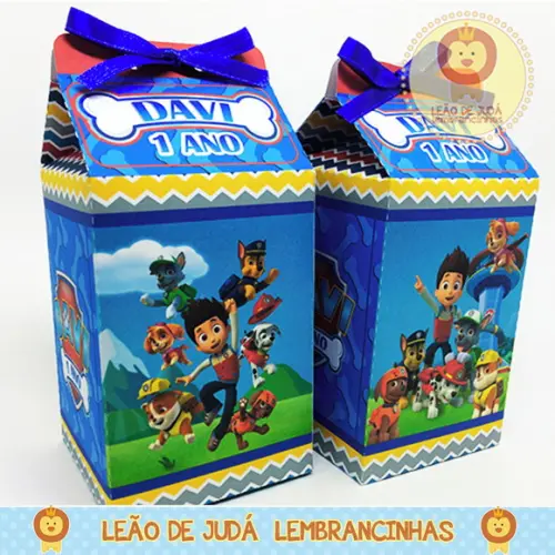 Caixa Milk tema Patrulha canina