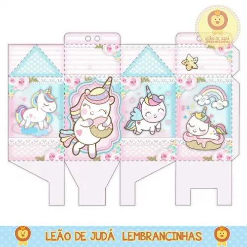Caixa milk unicórnio