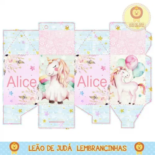 Caixa milk unicórnio