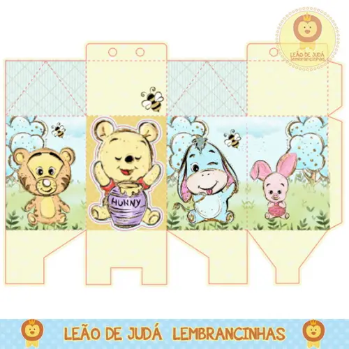 Caixa milk ursinho pooh
