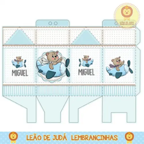 Caixa milk urso aviado