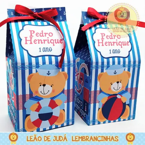 Caixa milk Urso marinheiro