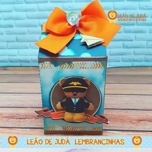Caixa milk URSO AVIADOR