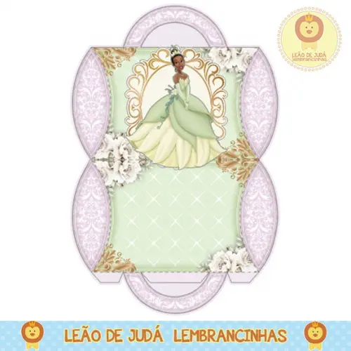 Caixa para festa a princesa e o sapo