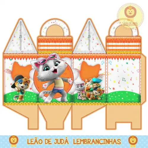 Caixa para festa 44 gatos