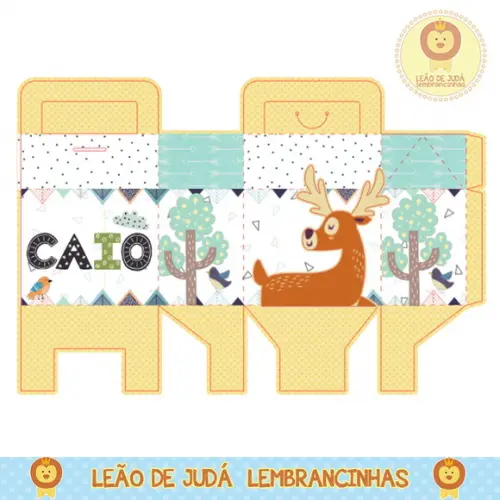 Caixa para festa animalzinho
