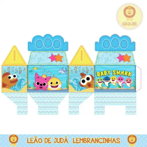 Caixa para festa baby shark